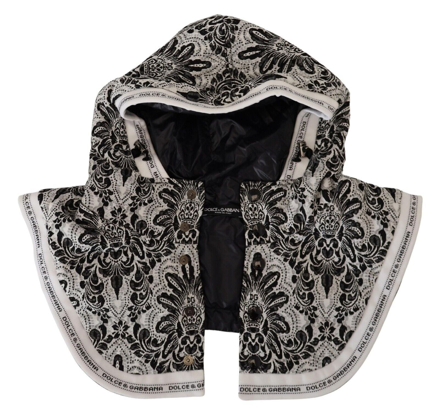 Dolce & Gabbana Weiß Floral ganzen Kopf wickeln eine Größe Baumwolle Hut