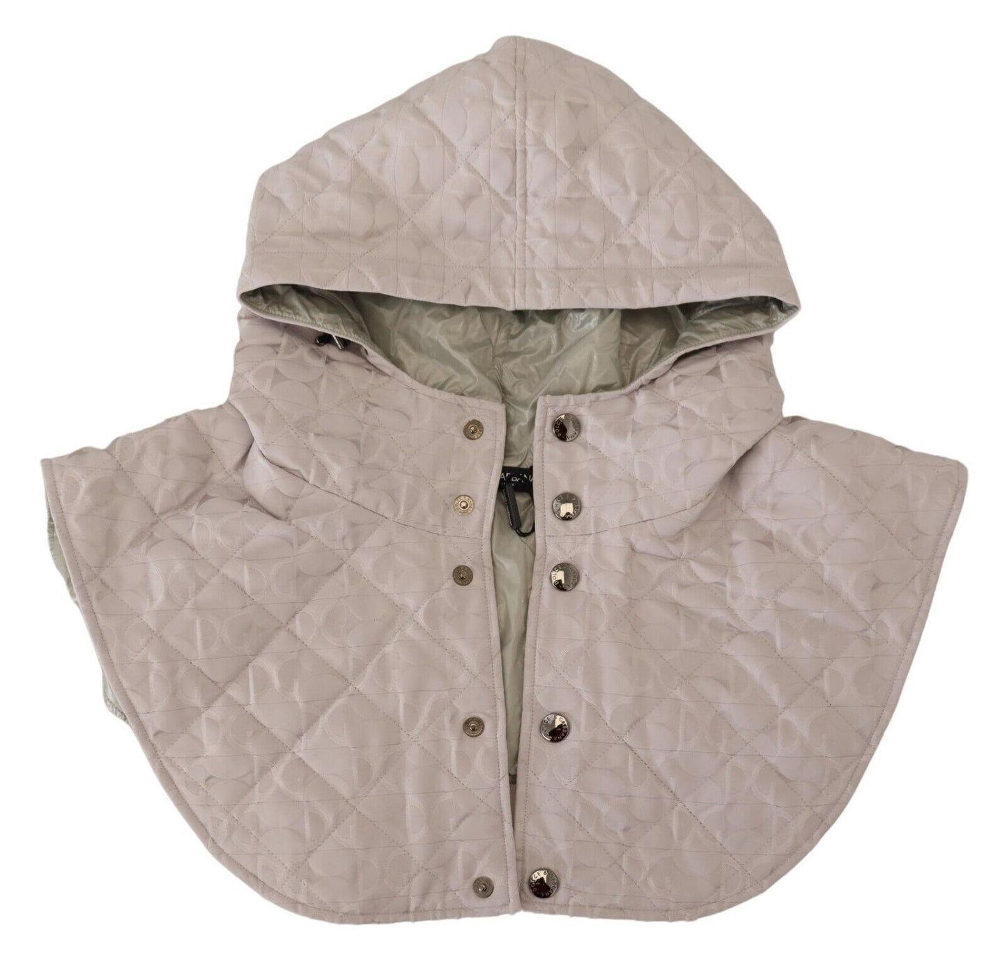 Dolce & Gabbana Weiß gesteppt ganze Kopf wickeln eine Größe Nylon Hut