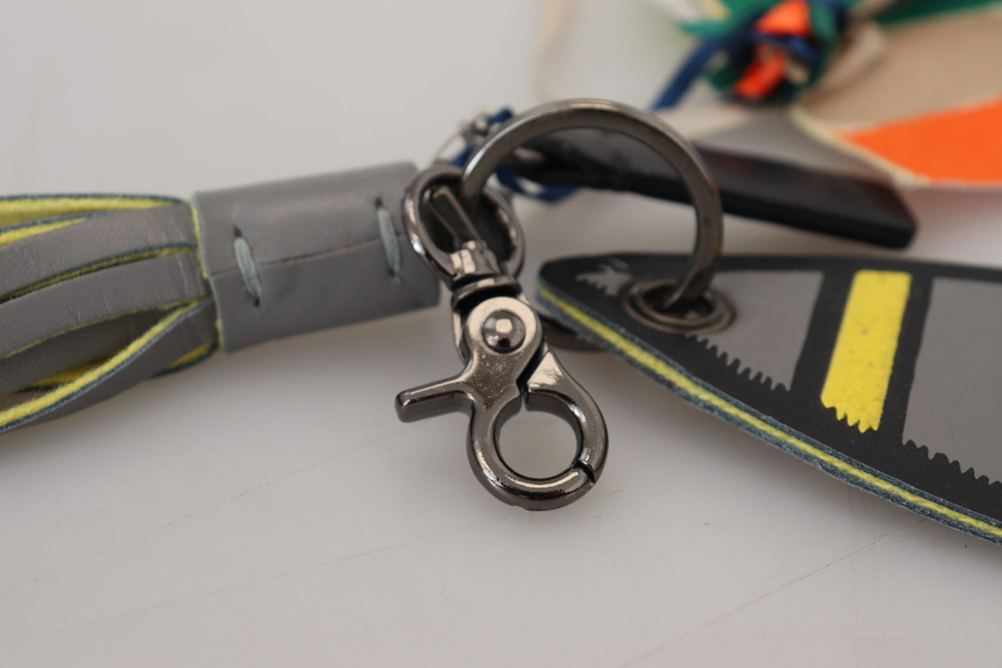 MSGM Multicolor Raketenschiff Silber Ton Metall Schlüsselanhänger