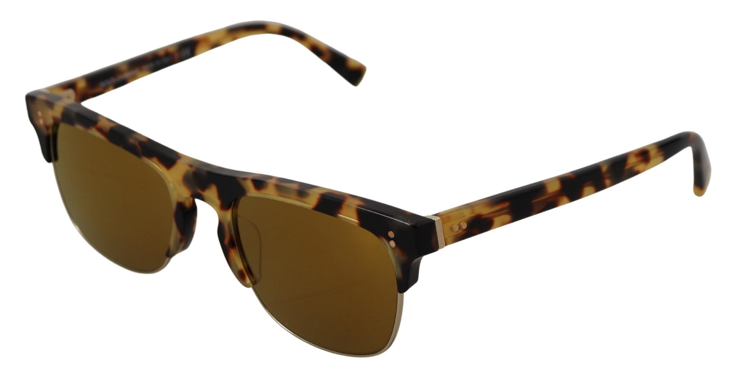 Dolce & Gabbana Goldbraun Azetat Havanna DG430A Sonnenbrille