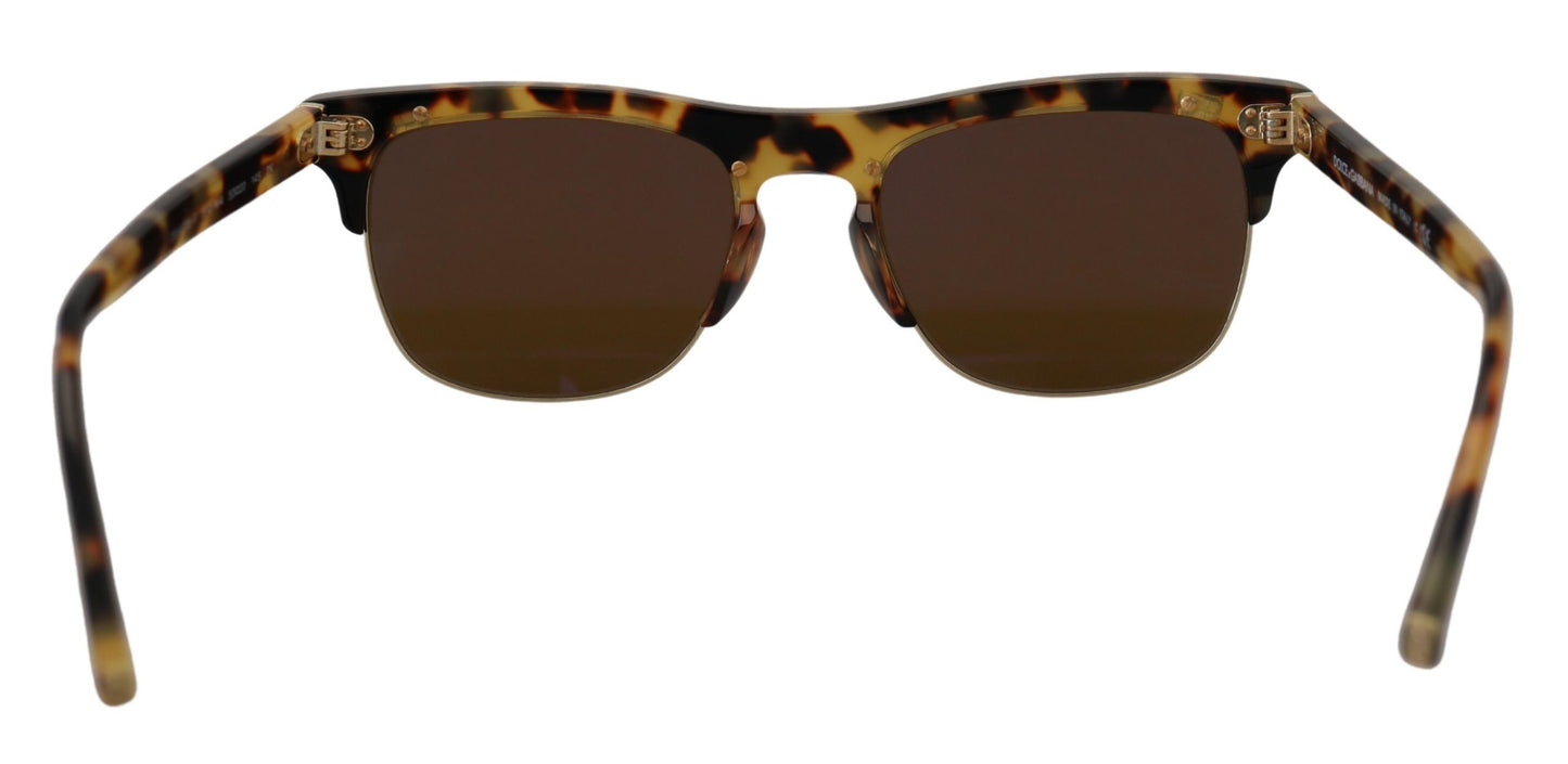 Dolce & Gabbana Goldbraun Azetat Havanna DG430A Sonnenbrille