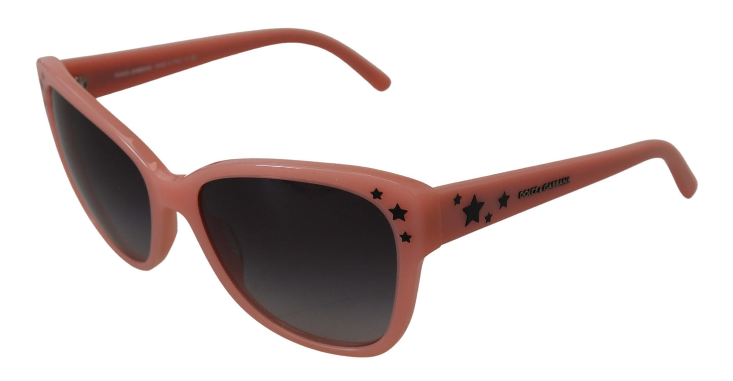 Dolce & Gabbana Rosa Acetat Rahmen Sterne Verschönerung DG4124 Sonnenbrille