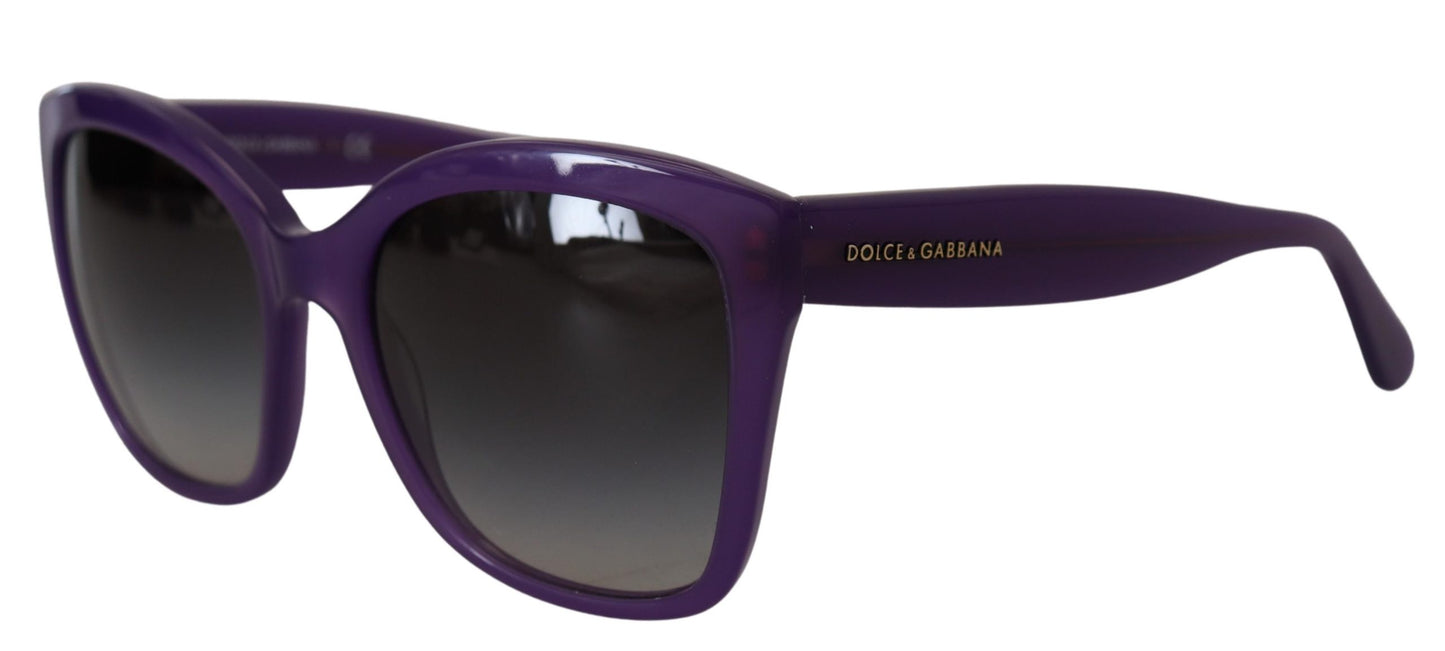 Dolce & Gabbana Violette Acetat-Sonnenbrille mit vollem Rand DG4240