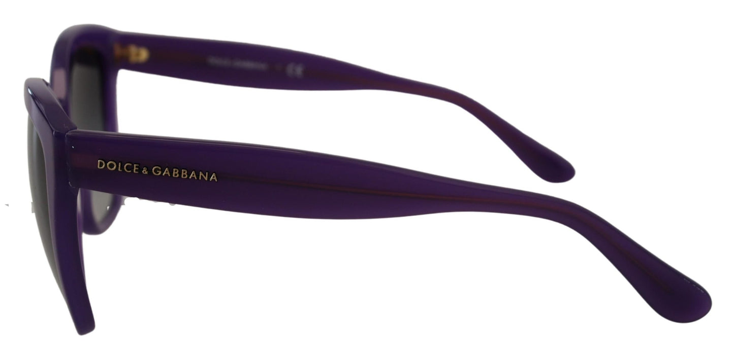 Dolce & Gabbana Violette Acetat-Sonnenbrille mit vollem Rand DG4240