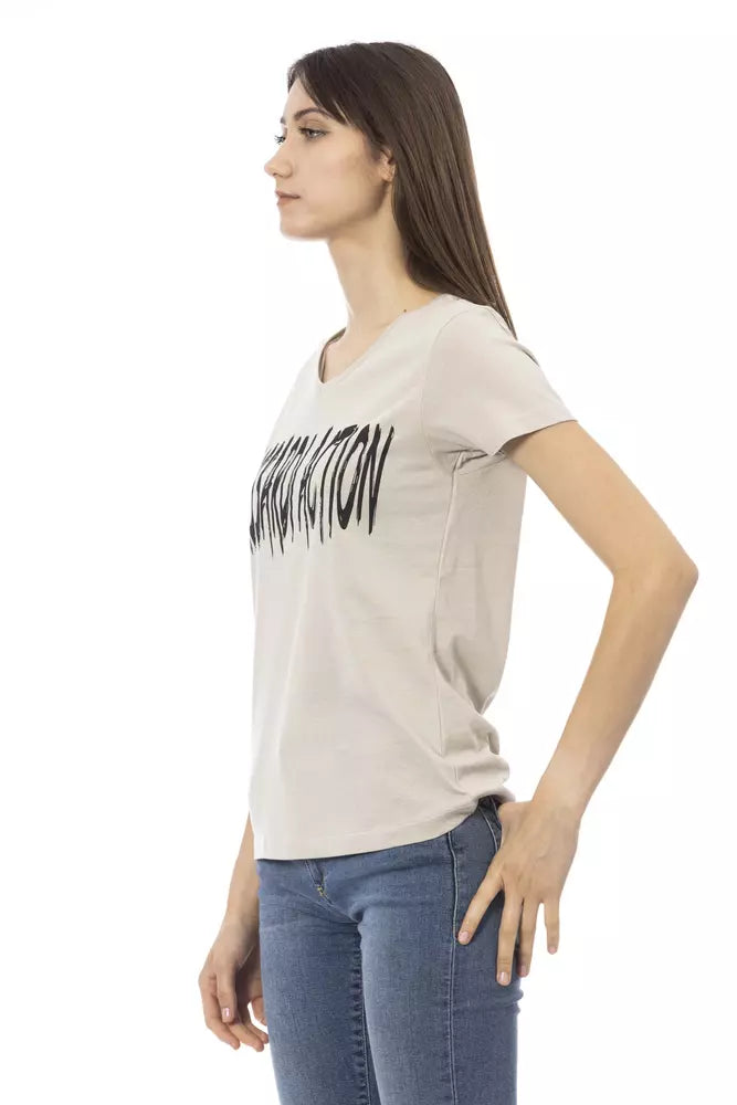 Trussardi Action Beige Baumwolle Frauen T-Shirt