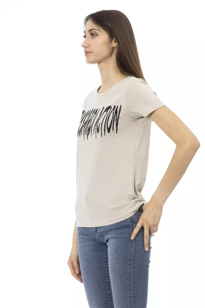 Trussardi Action Beige Baumwolle Frauen T-Shirt