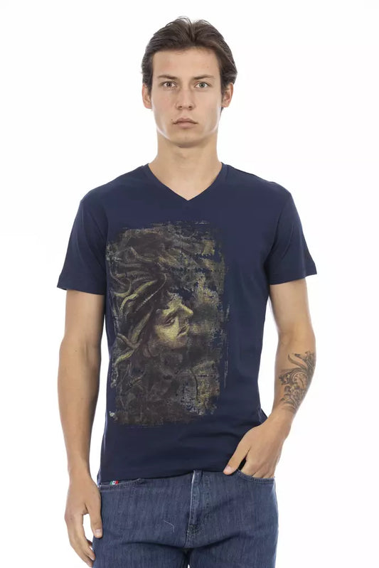 Trussardi Action Baumwoll-T-Shirt für Herren in Blau