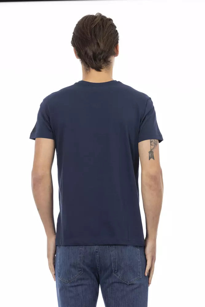 Trussardi Action Baumwoll-T-Shirt für Herren in Blau