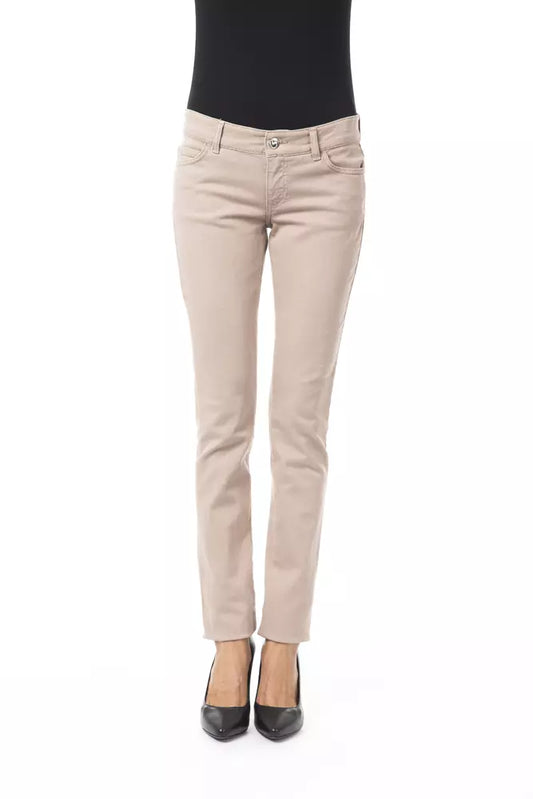 BYBLOS Beige Baumwolle Frauen Hosen