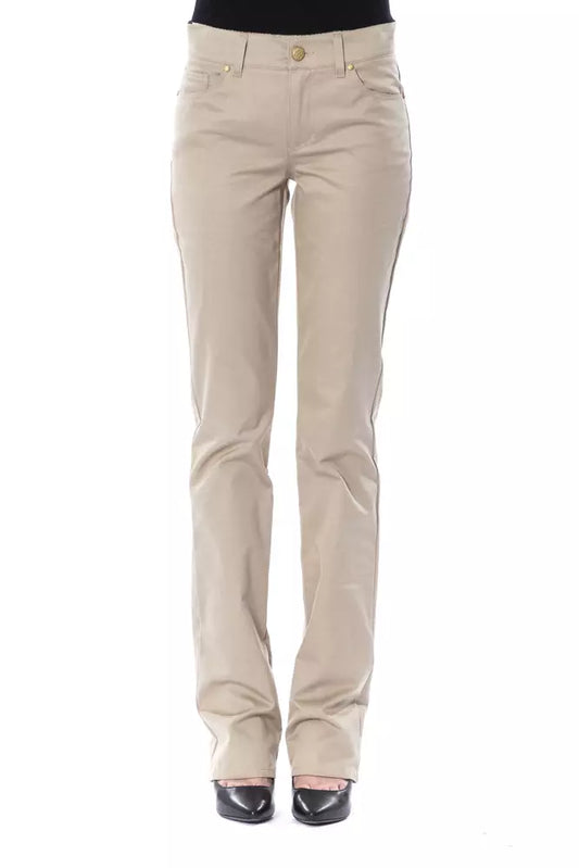 BYBLOS Beige Baumwolle Frauen Hose