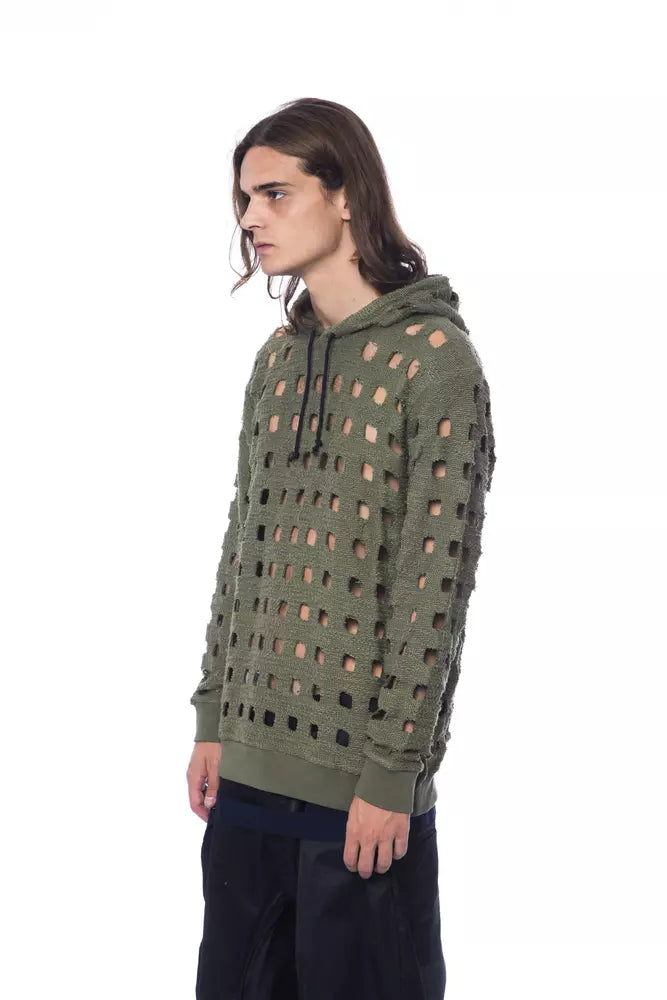 Nicolo Tonetto Baumwoll-Sweatshirt für Herren in Army-Grün