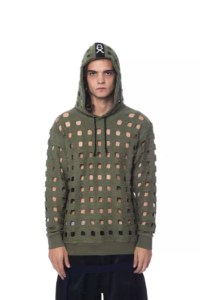 Nicolo Tonetto Baumwoll-Sweatshirt für Herren in Army-Grün