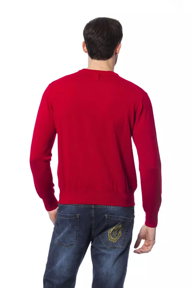 Billionaire Italian Couture Pullover aus roter Merinowolle für Herren