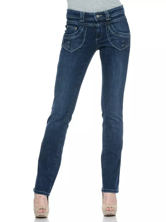 Ungaro Fever Damen-Jeans aus blauem Baumwollstoff