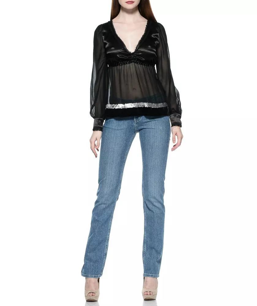 Ungaro Fever Hellblaue Damenjeans aus Baumwolle