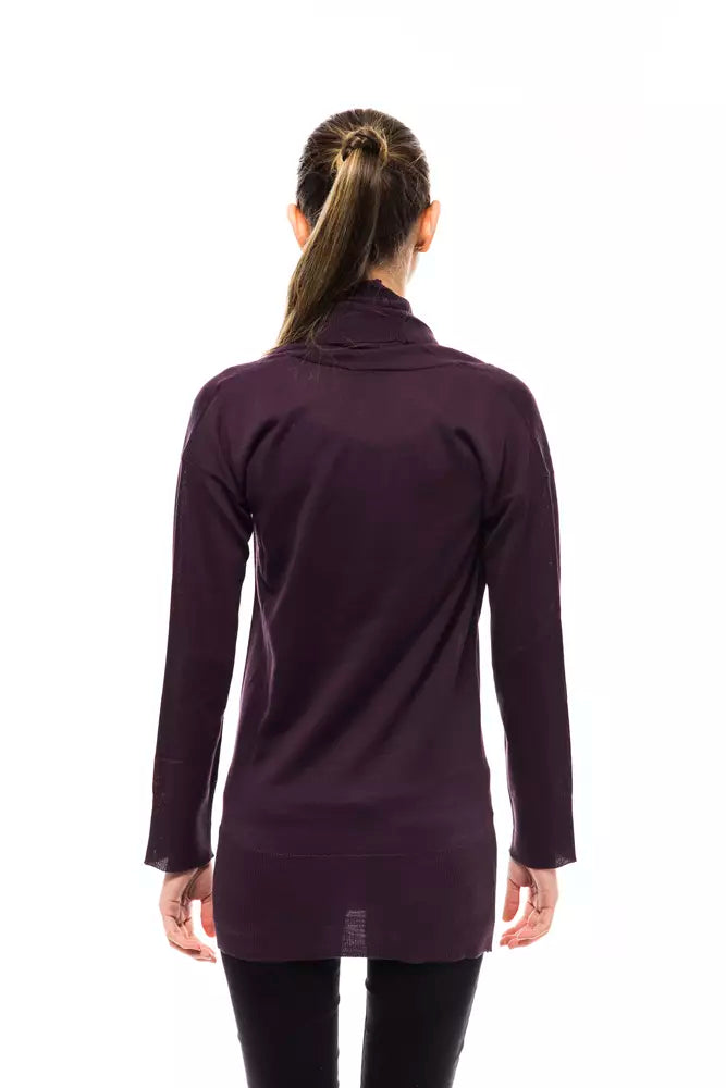 Montana Blu Lila Wollpullover für Damen