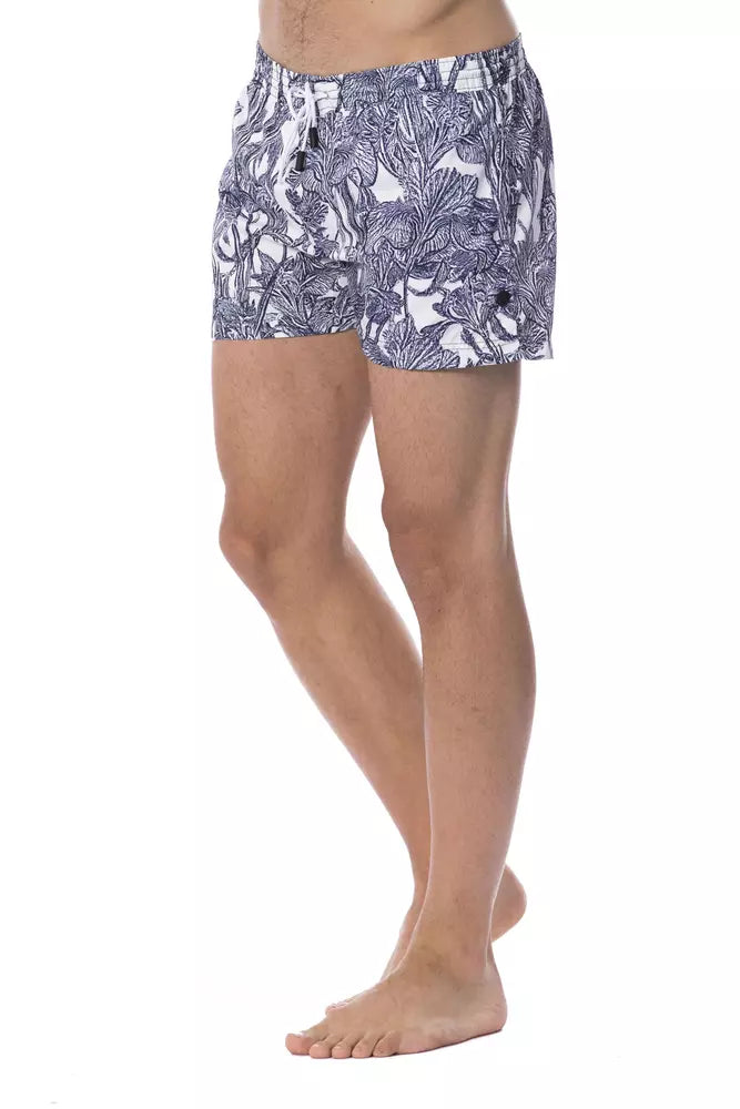 Roberto Cavalli Sport Badehose für Herren aus Polyester in Hellblau