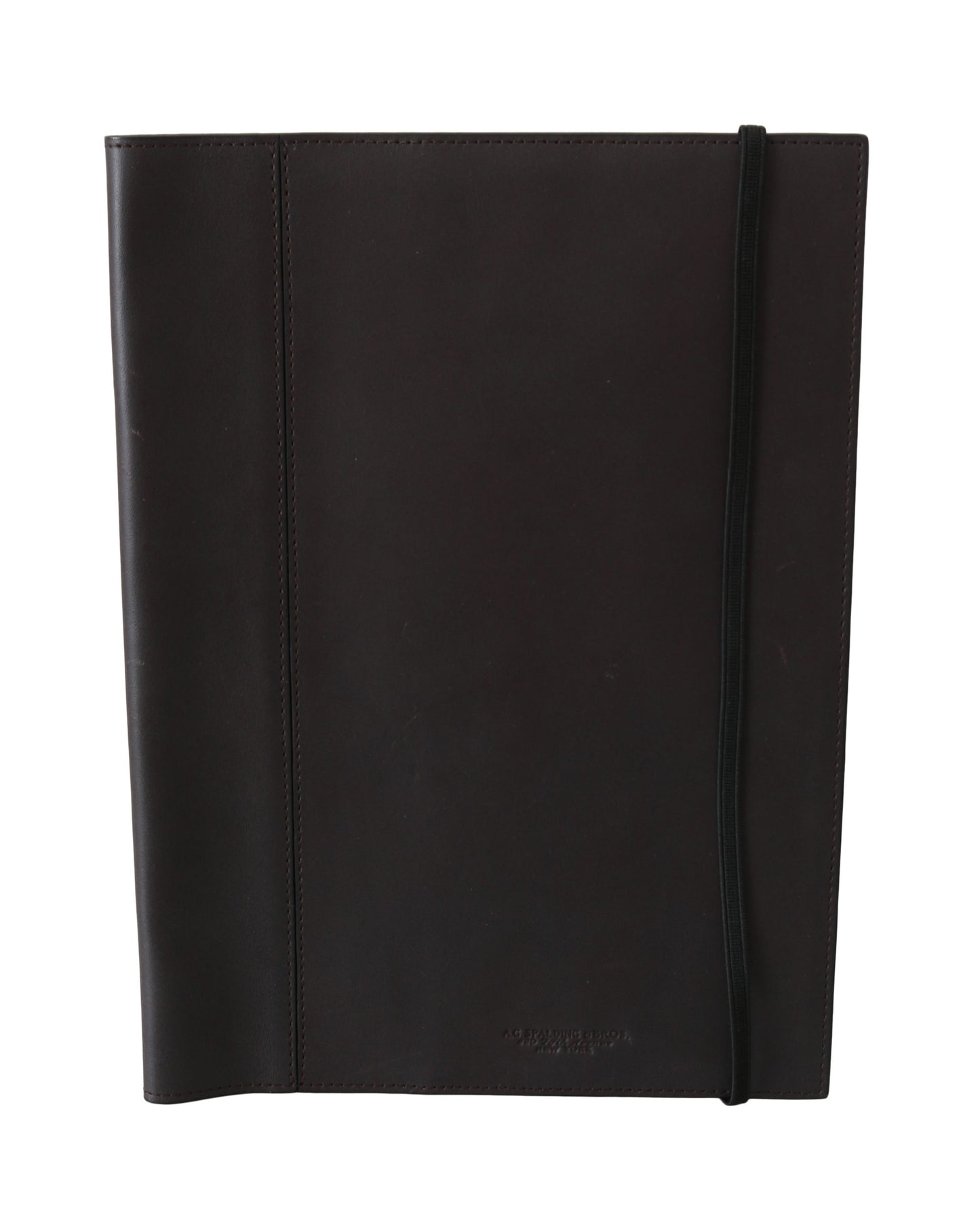 A.G. Spalding & Bros Schwarzes Leder Bifold Travel Holder Logo Wallet