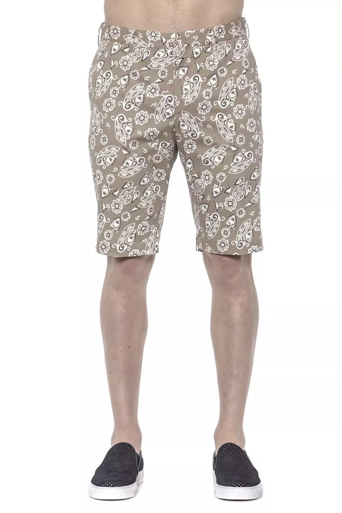 PT Torino Beige Baumwoll-Bermuda-Shorts für Herren
