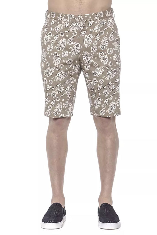 PT Torino Beige Baumwoll-Bermuda-Shorts für Herren