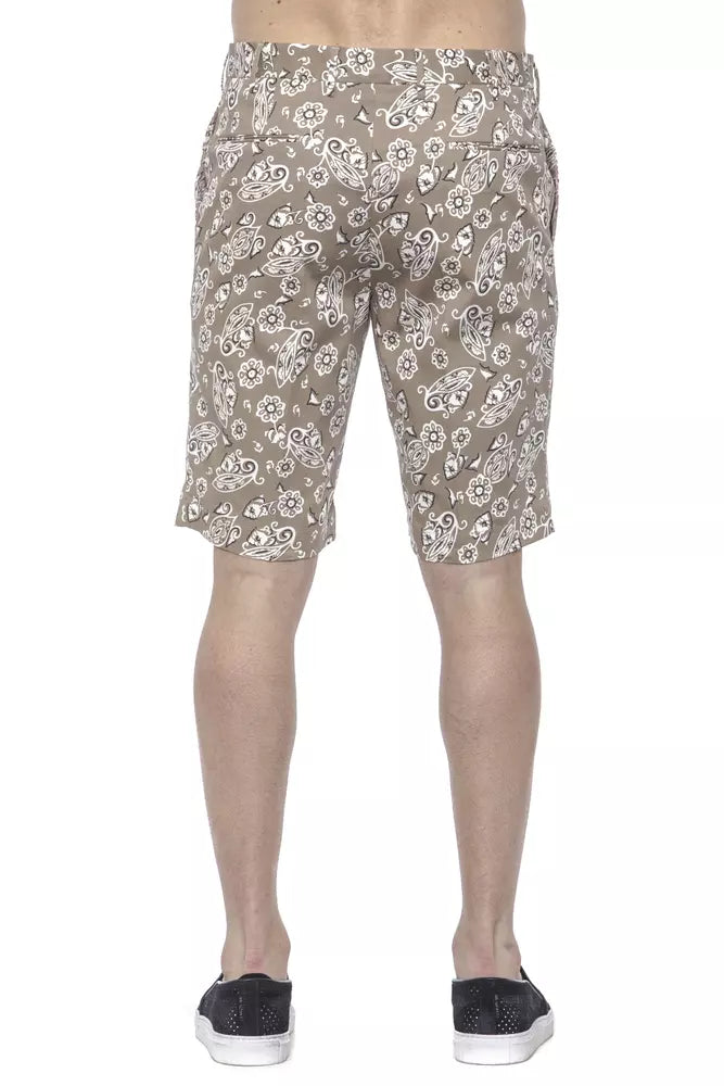 PT Torino Beige Baumwoll-Bermuda-Shorts für Herren