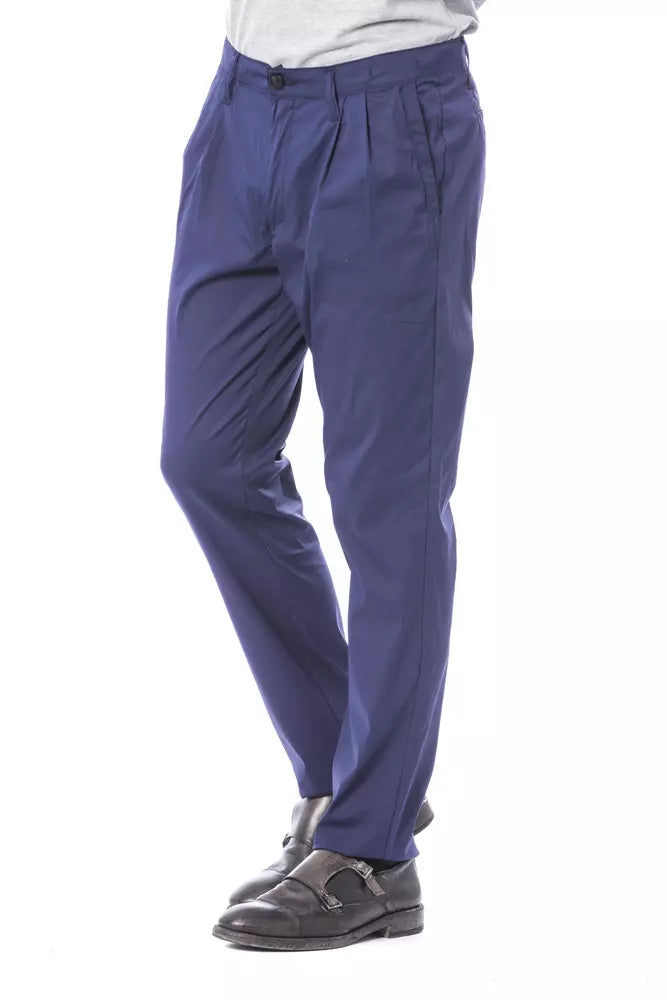 Verri Blaue Baumwolle Herrenhose