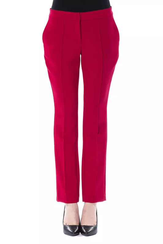 BYBLOS Fuchsia Polyester Damenhose