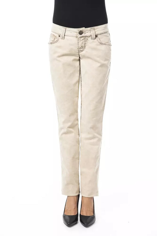 BYBLOS Beige Baumwolle Frauen Jeans