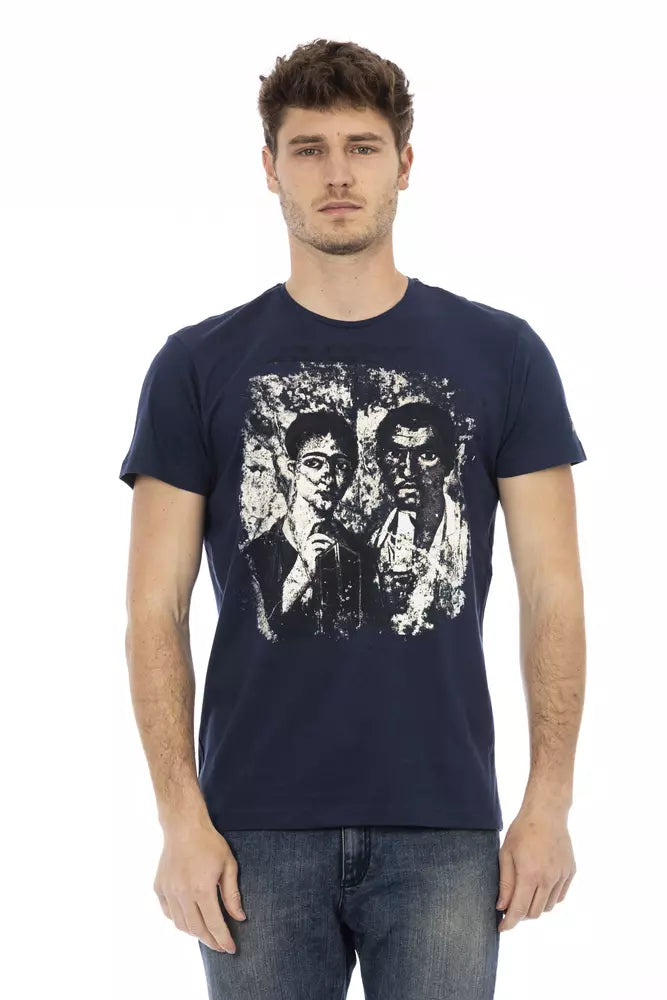 Trussardi Action Baumwoll-T-Shirt für Herren in Blau