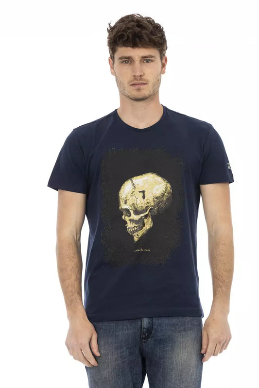 Trussardi Action Baumwoll-T-Shirt für Herren in Blau