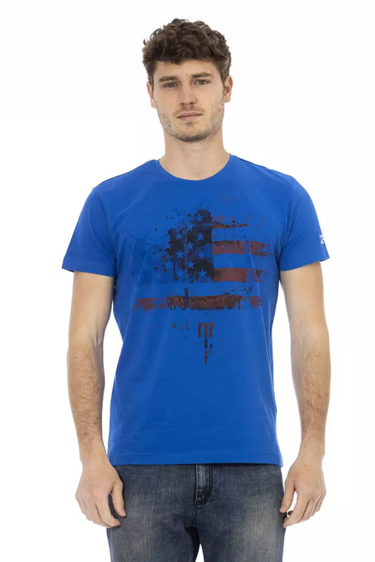 Trussardi Action Baumwoll-T-Shirt für Herren in Blau