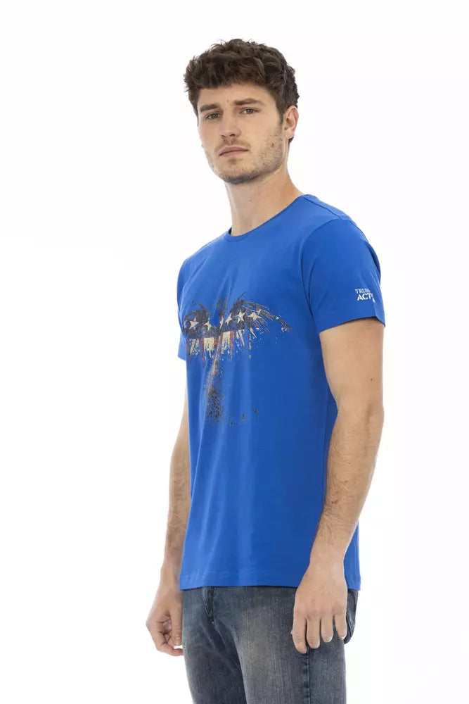 Trussardi Action Baumwoll-T-Shirt für Herren in Blau