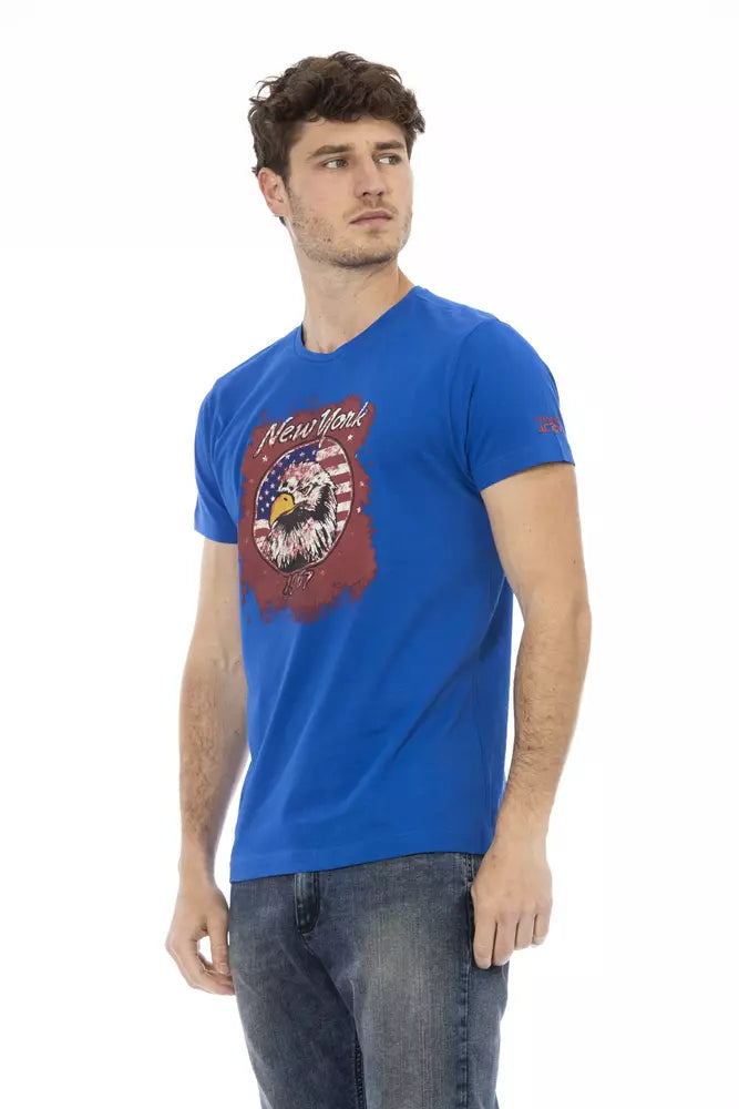Trussardi Action Baumwoll-T-Shirt für Herren in Blau