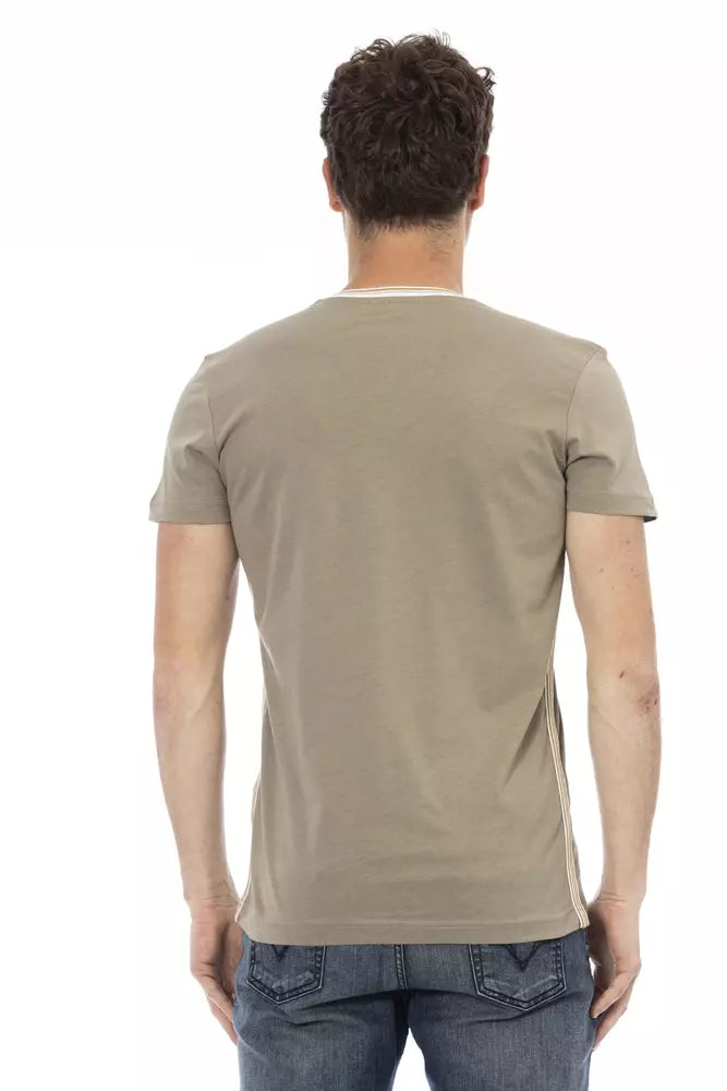 Trussardi Action Grünes Baumwoll-T-Shirt für Herren
