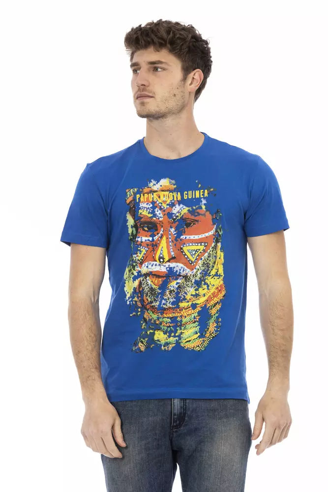 Trussardi Action Baumwoll-T-Shirt für Herren in Blau