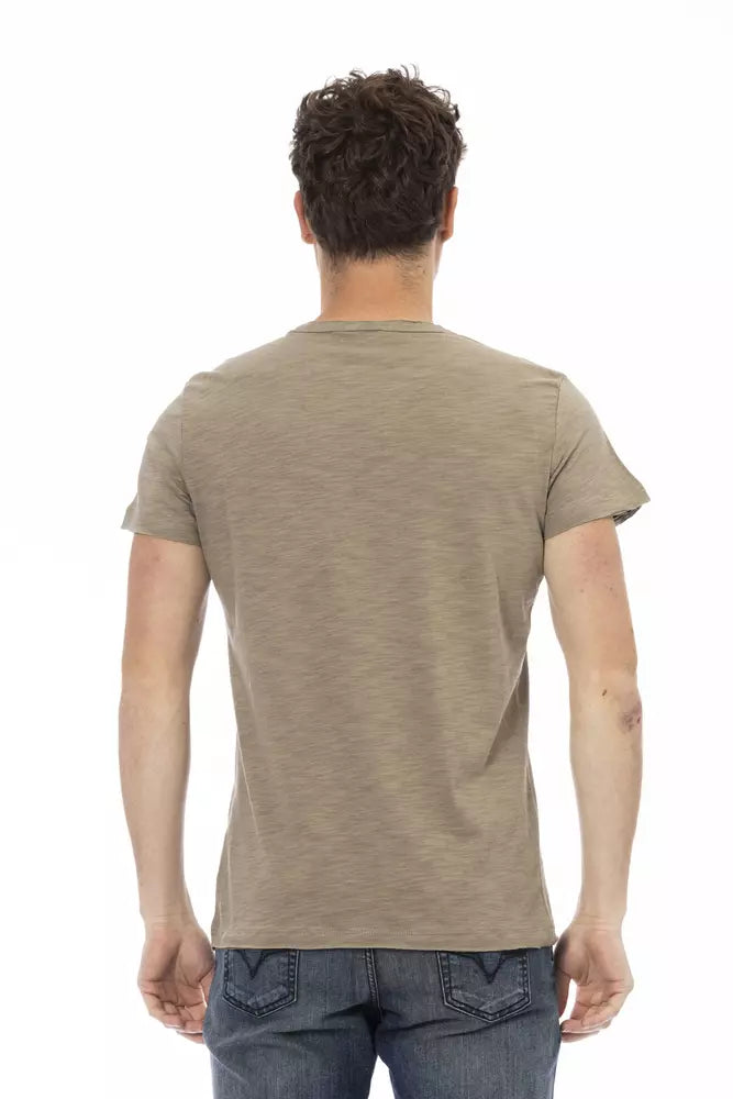 Trussardi Action Grünes Baumwoll-T-Shirt für Herren