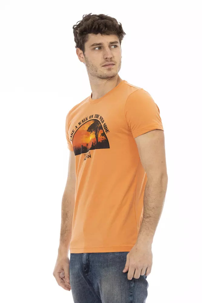 Trussardi Action Oranges Baumwoll-T-Shirt für Herren