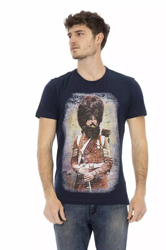 Trussardi Action Baumwoll-T-Shirt für Herren in Blau