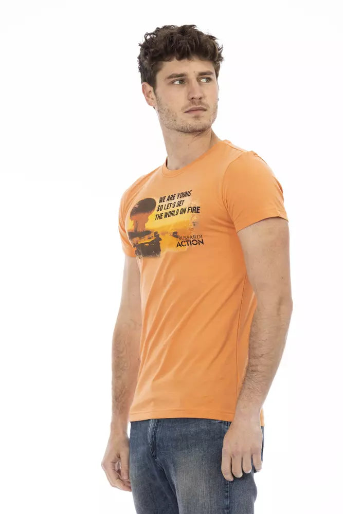 Trussardi Action Oranges T-Shirt aus Baumwolle für Herren