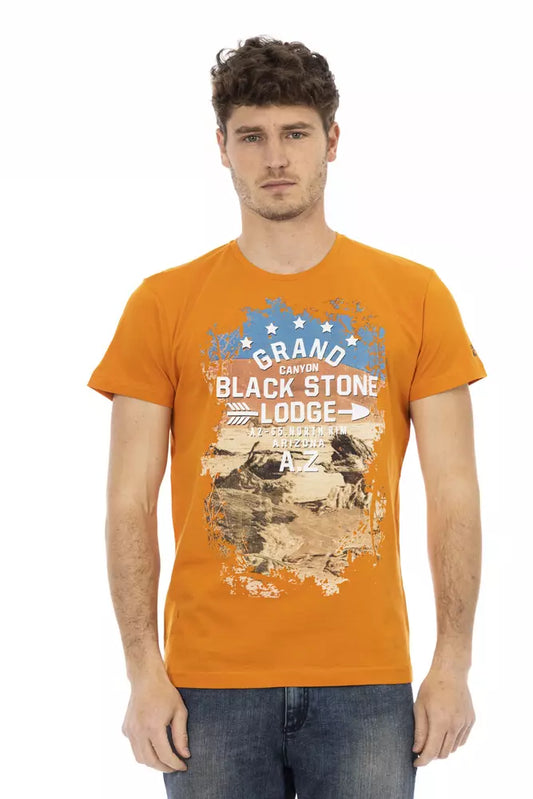 Trussardi Action Oranges Baumwoll-T-Shirt für Herren