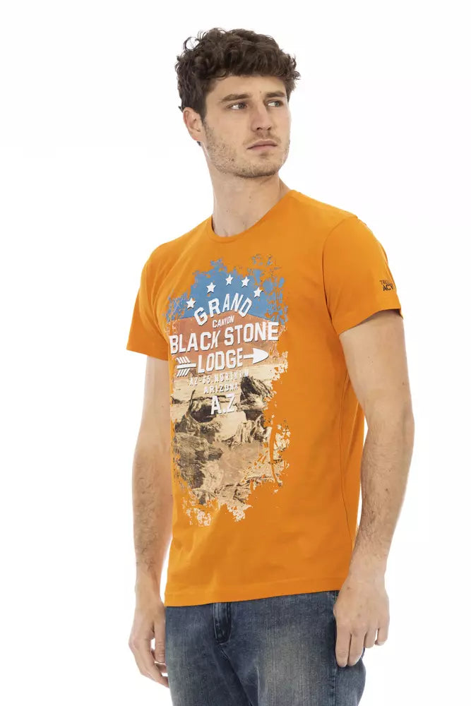 Trussardi Action Oranges Baumwoll-T-Shirt für Herren