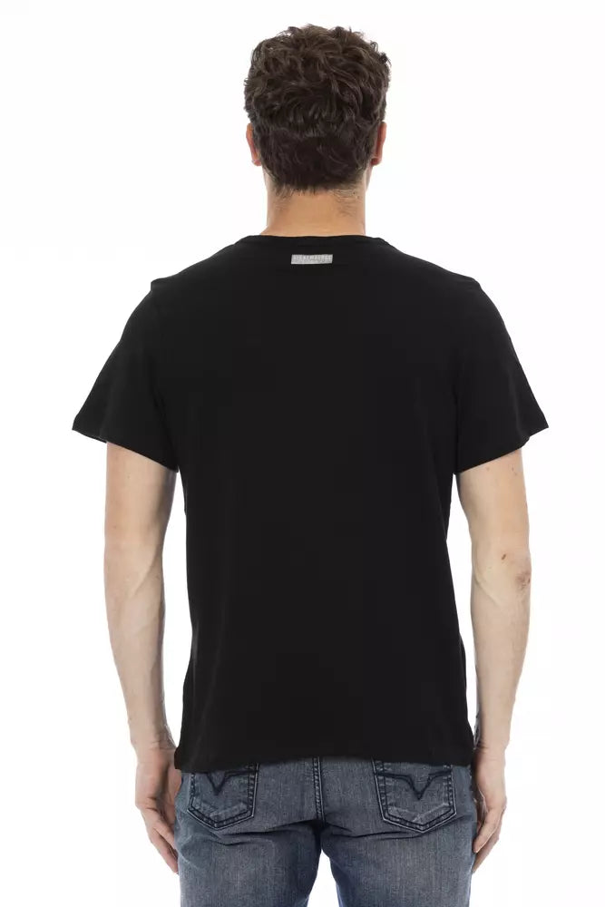 Bikkembergs Schwarzes Baumwoll-T-Shirt für Männer