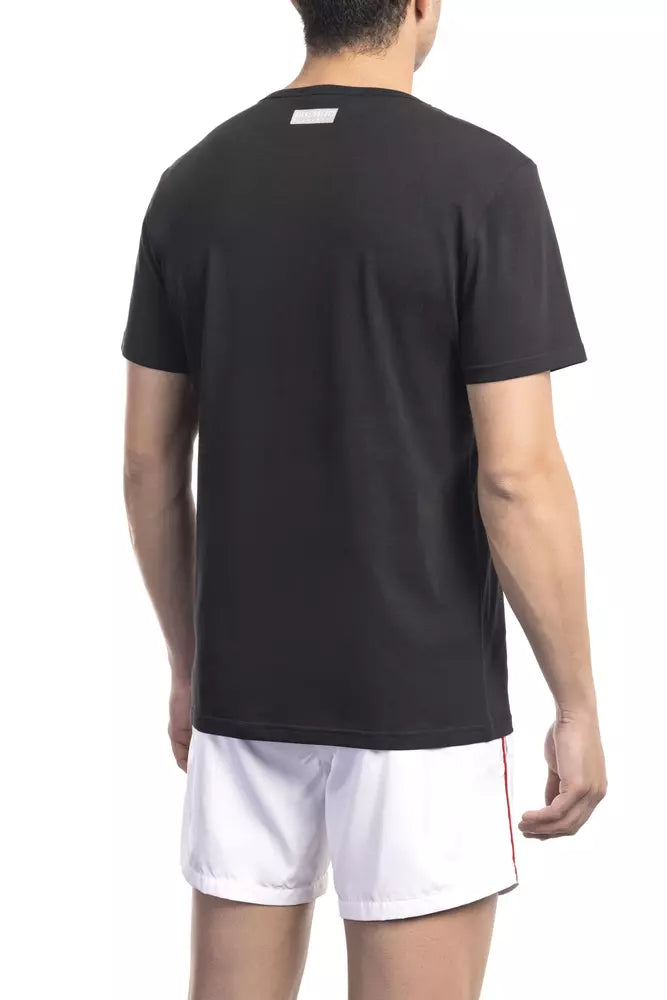 Bikkembergs Schwarzes Baumwolle Männer T-Shirt