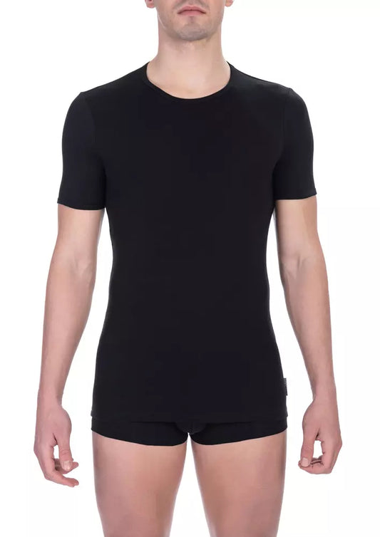 Bikkembergs Schwarzes Baumwolle Männer T-Shirt