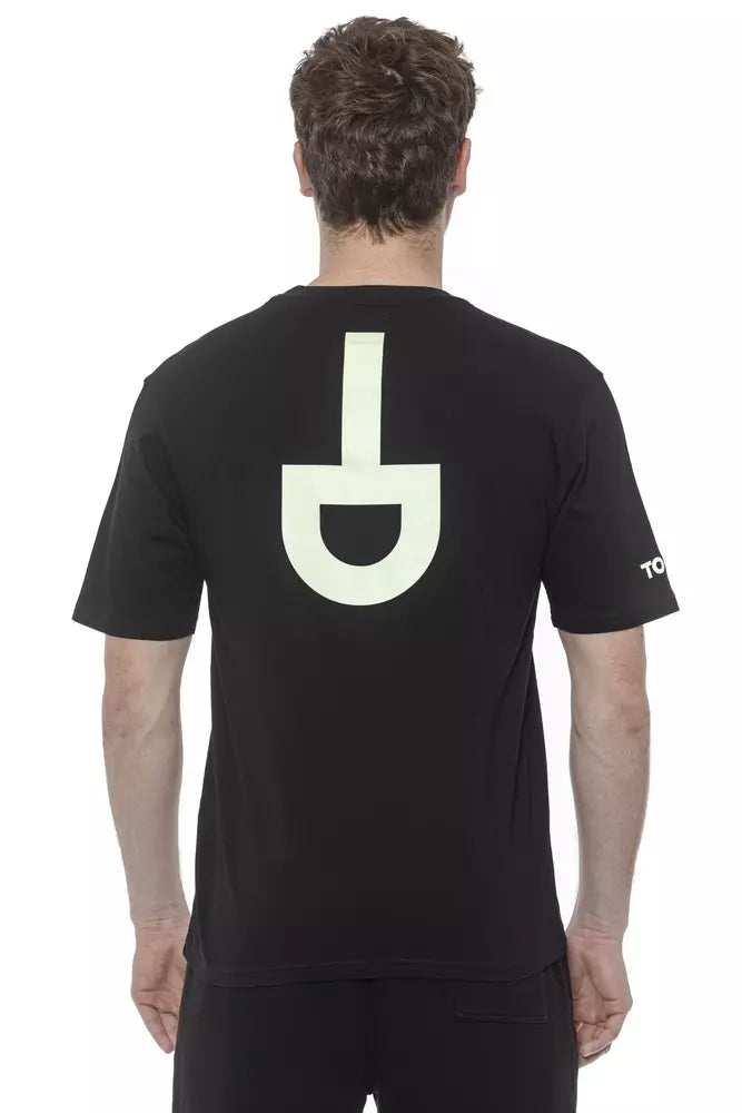 Tond Schwarzes Baumwoll-T-Shirt für Männer