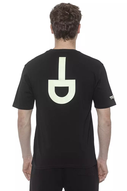 Tond Schwarzes Baumwoll-T-Shirt für Männer