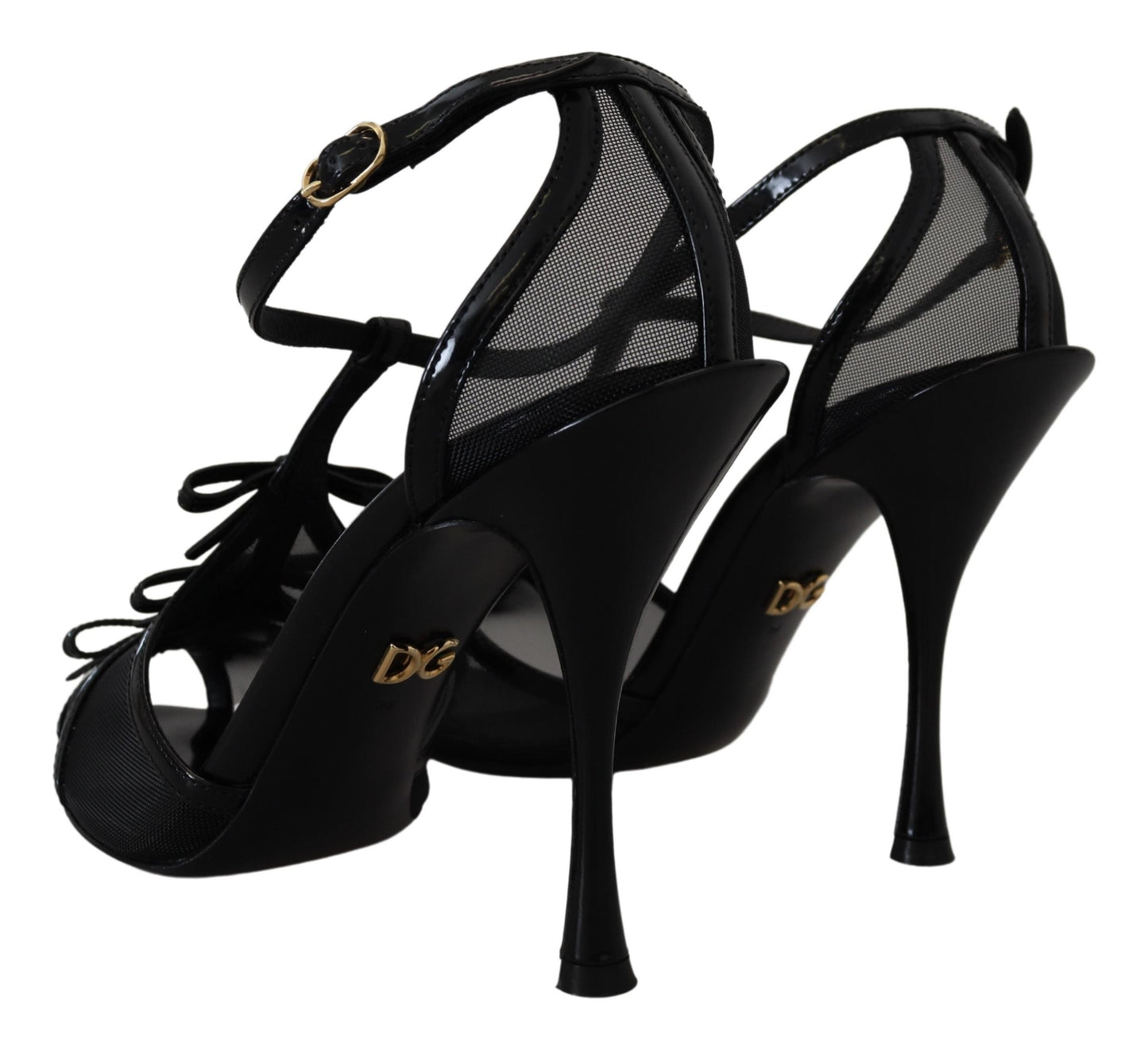 Dolce & Gabbana Schwarz Stiletto High Heels Sandalen Schuhe