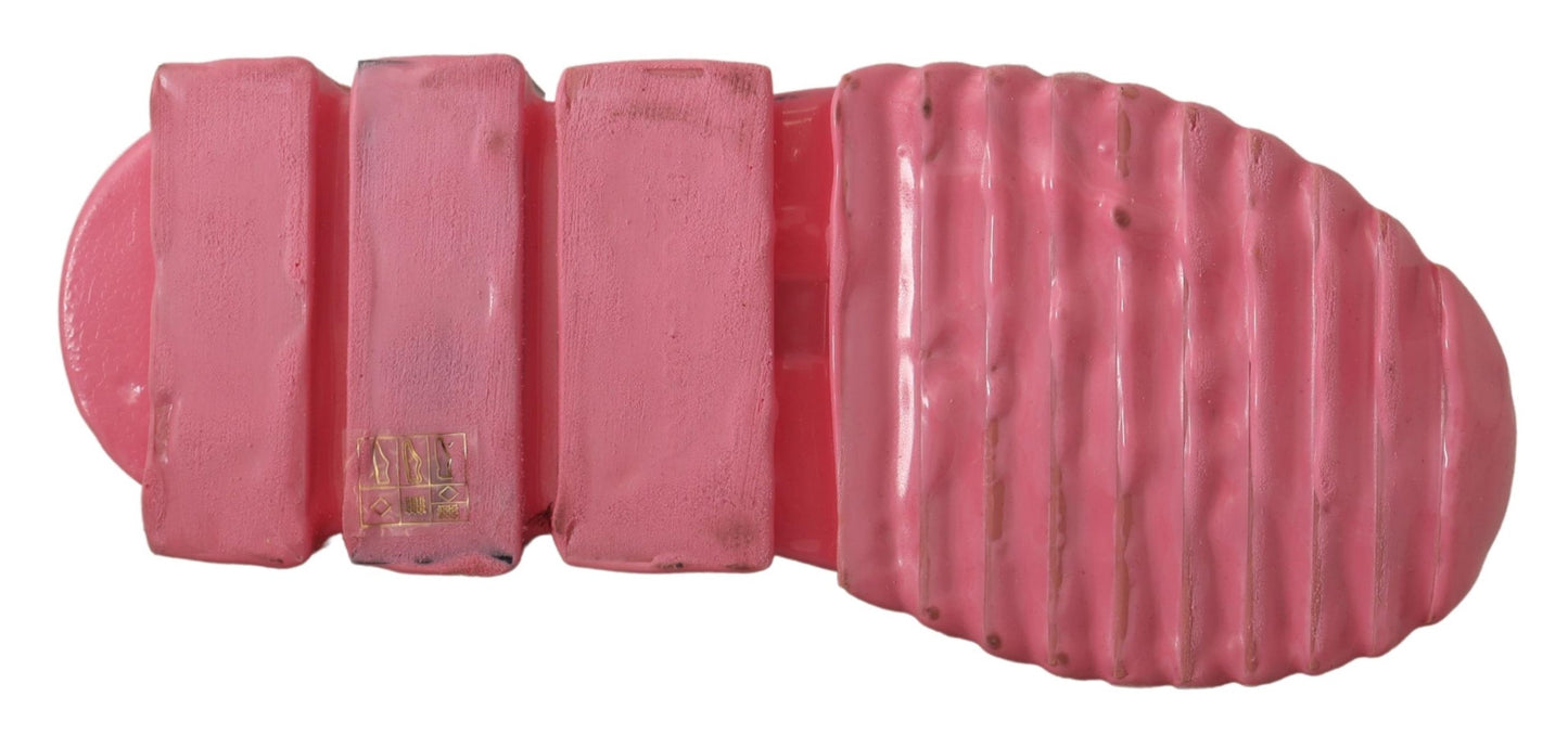 Dolce & Gabbana Rosa Low Top Slip On Casual Sorrento Turnschuhe