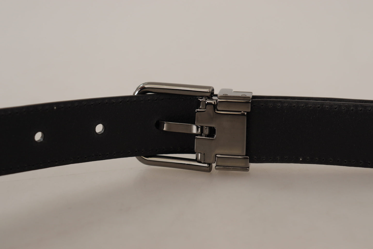 Dolce & Gabbana Multicolor Exotisches Leder Patchwork Metallgürtel