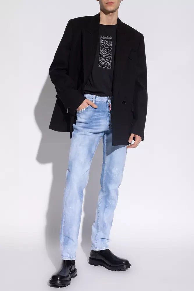 Dsquared² Hellblaue Baumwolle Herren Jeans